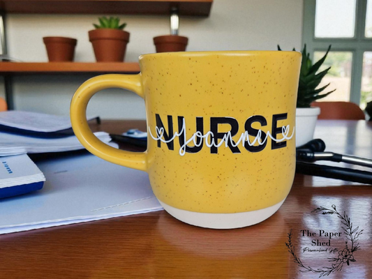 Personalised Name Profession biscuit base Mug Doctor, Vet, Teacher, Fire Fighter, Nurse