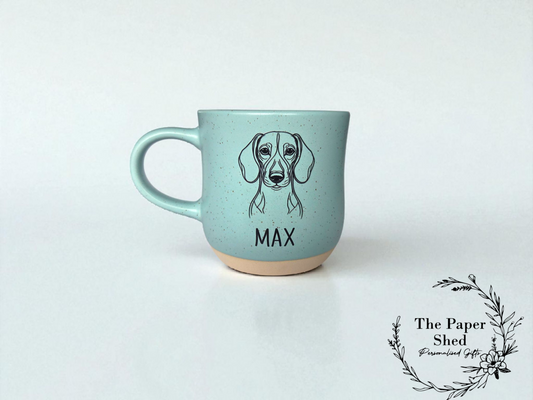 Custom Dog Scribble Design Personalised Biscuit Base Mug