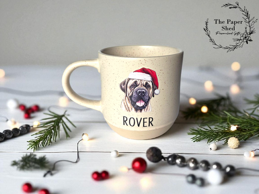 Personalised Pet Dog Breed Biscuit Base Mug Name Christmas Gift