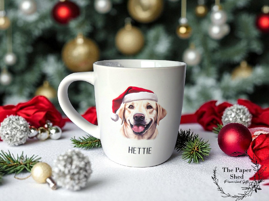 Personalised Pet Dog Breed Gloss Mug Name Christmas Gift
