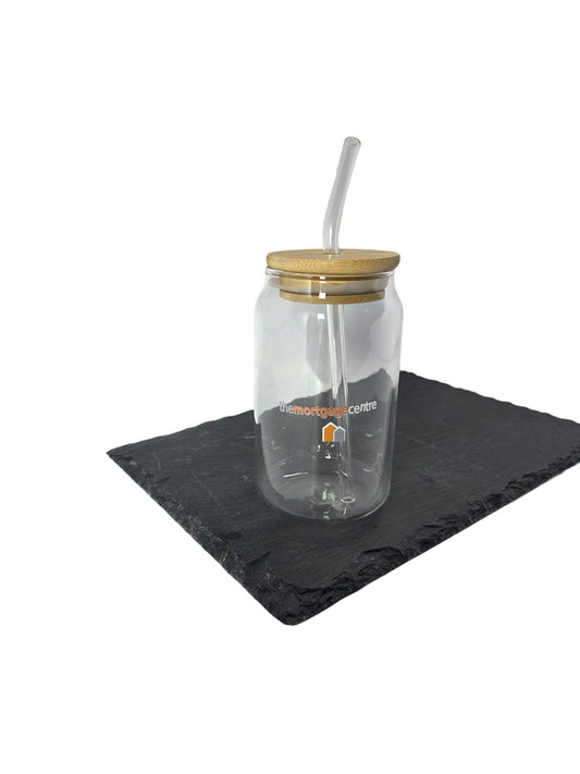 Iced Coffee Glass Logo