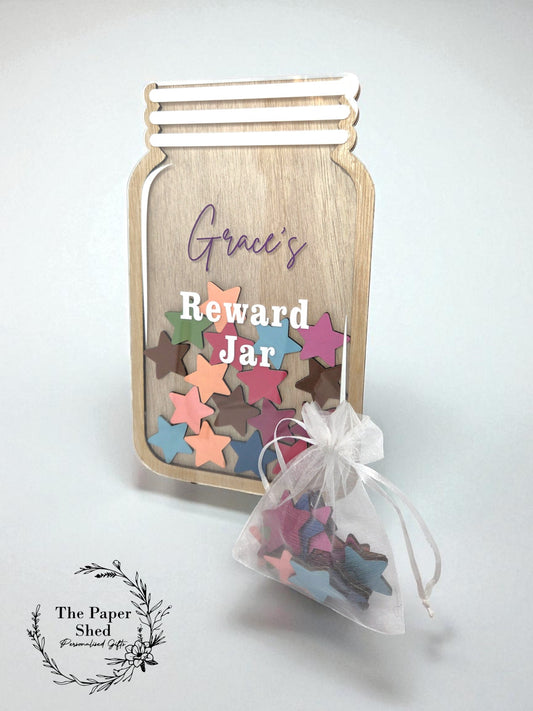 Reward Jar Children's Jobs Positive Praise and Behaviour Star Chart Learning School