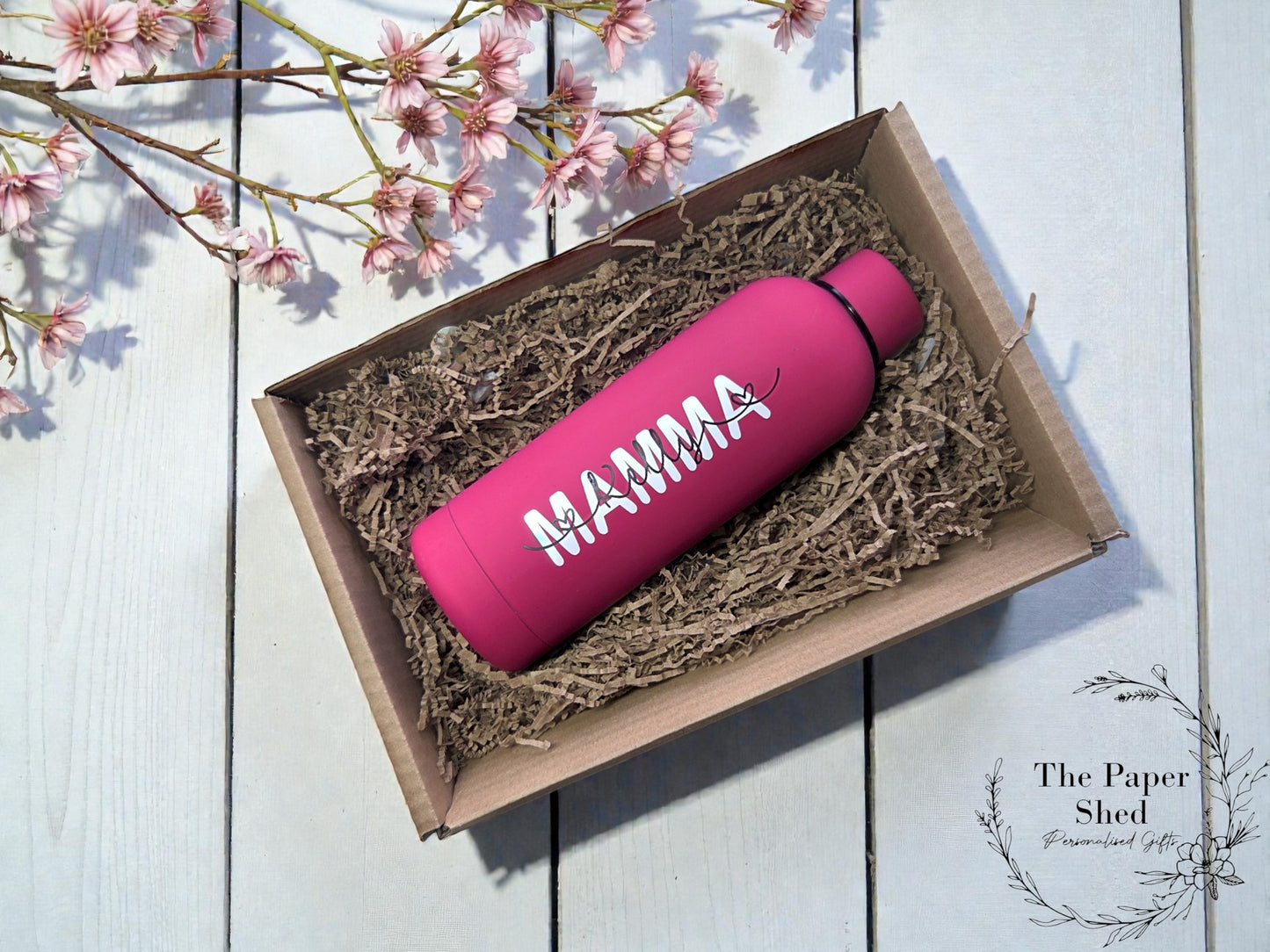 Personalised Mum name thermal water bottle 500ml thermos flask