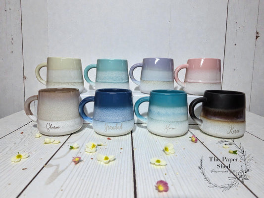 Glazed Engraved Mug Personalised Birthday Gift
