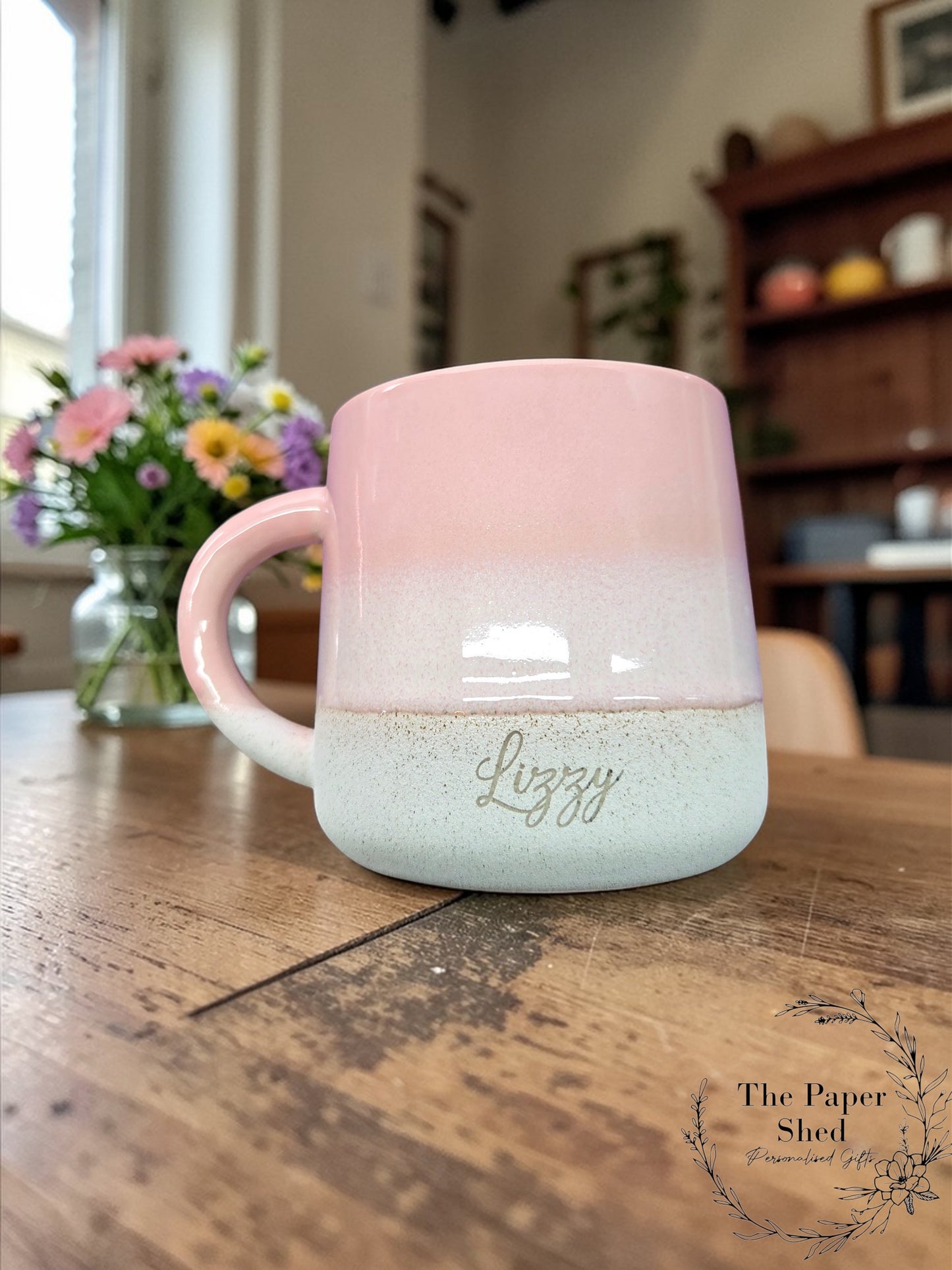 Glazed Engraved Mug Personalised Birthday Gift
