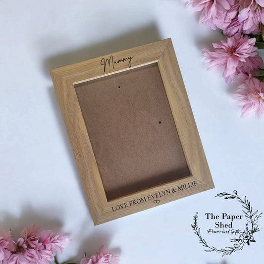 Mum Mummy Gift, Wooden Photo Picture Frame Mother's Day