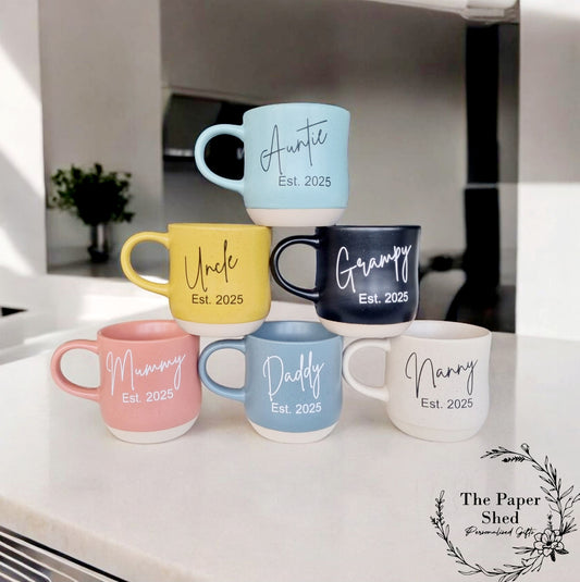 New Mummy, Daddy Est Mug New Baby Grandparent
