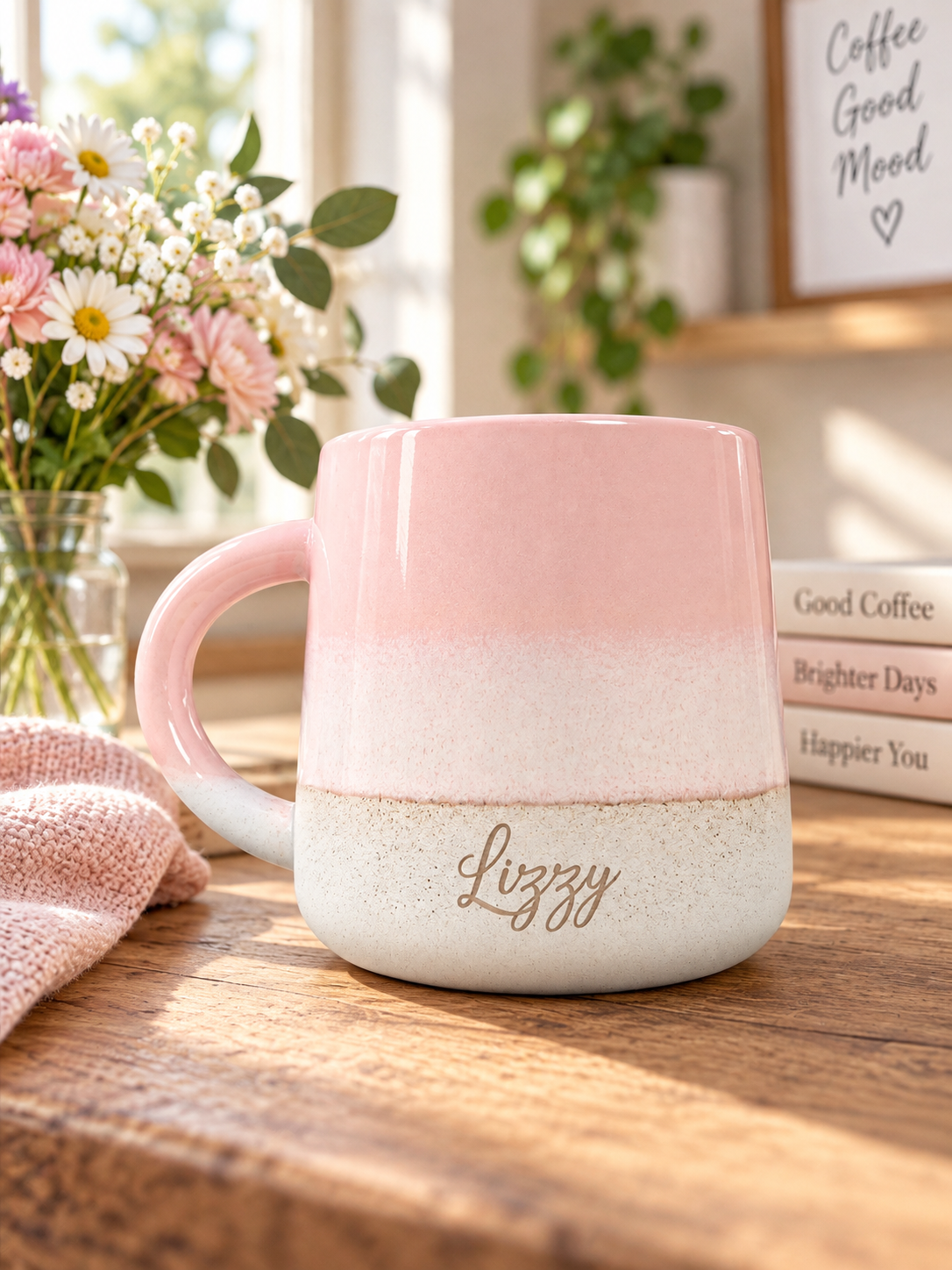 Glazed Engraved Mug Personalised Birthday Gift