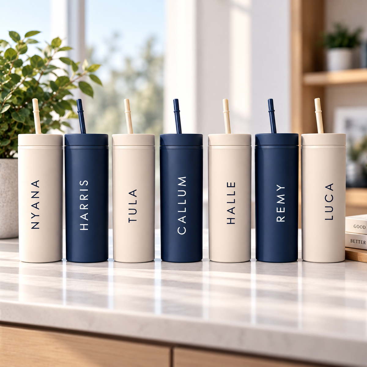 Skinny Tumbler Personalised Name Block