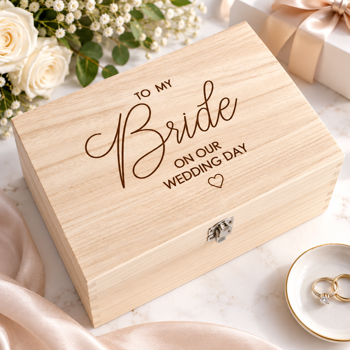 To My Bride wedding Keepsake Box