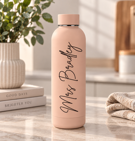 Teacher School Personalised Name Thermal Water Bottle