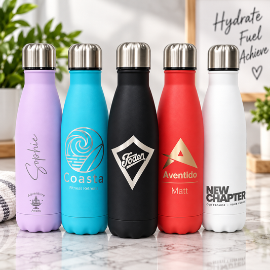 Personalised Logo Thermal Water Thermos Flask Engraved