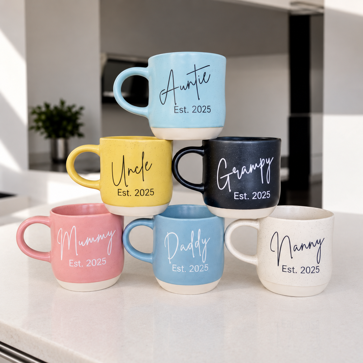 New Mummy, Daddy Est Mug New Baby Grandparent