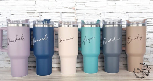 Travel Mugs Personalised Large 40oz Cups Thermal Quench With Handle