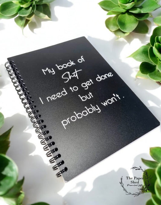 Things I need to get done A5 notebook