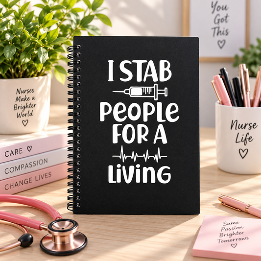Nurse Doctor Surgeon Medical Quote A5 Notebook Gift Dentist Vet Carer