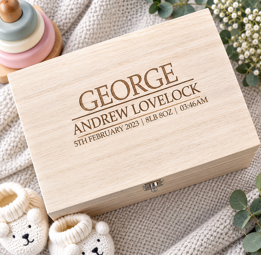 Baby Memory Keepsake Box - Block