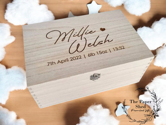 Baby Memory Keepsake Box