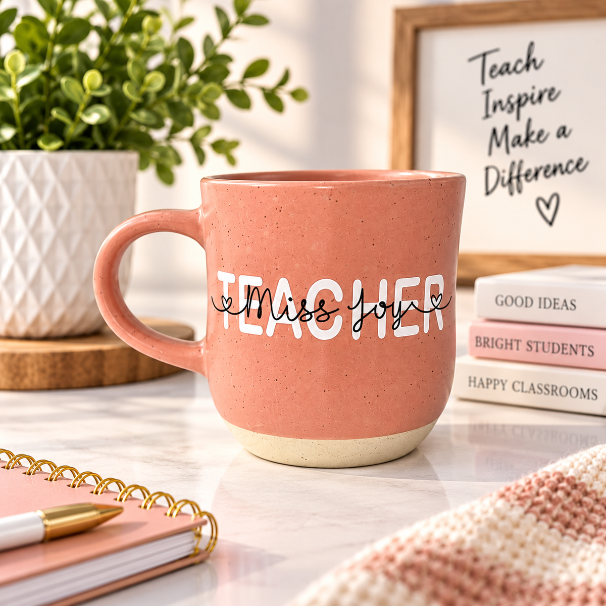 Teacher Thank You gift Personalised Name Profession biscuit base Mug Doctor, Vet, Teacher, Fire Fighter, Nurse (Copy)