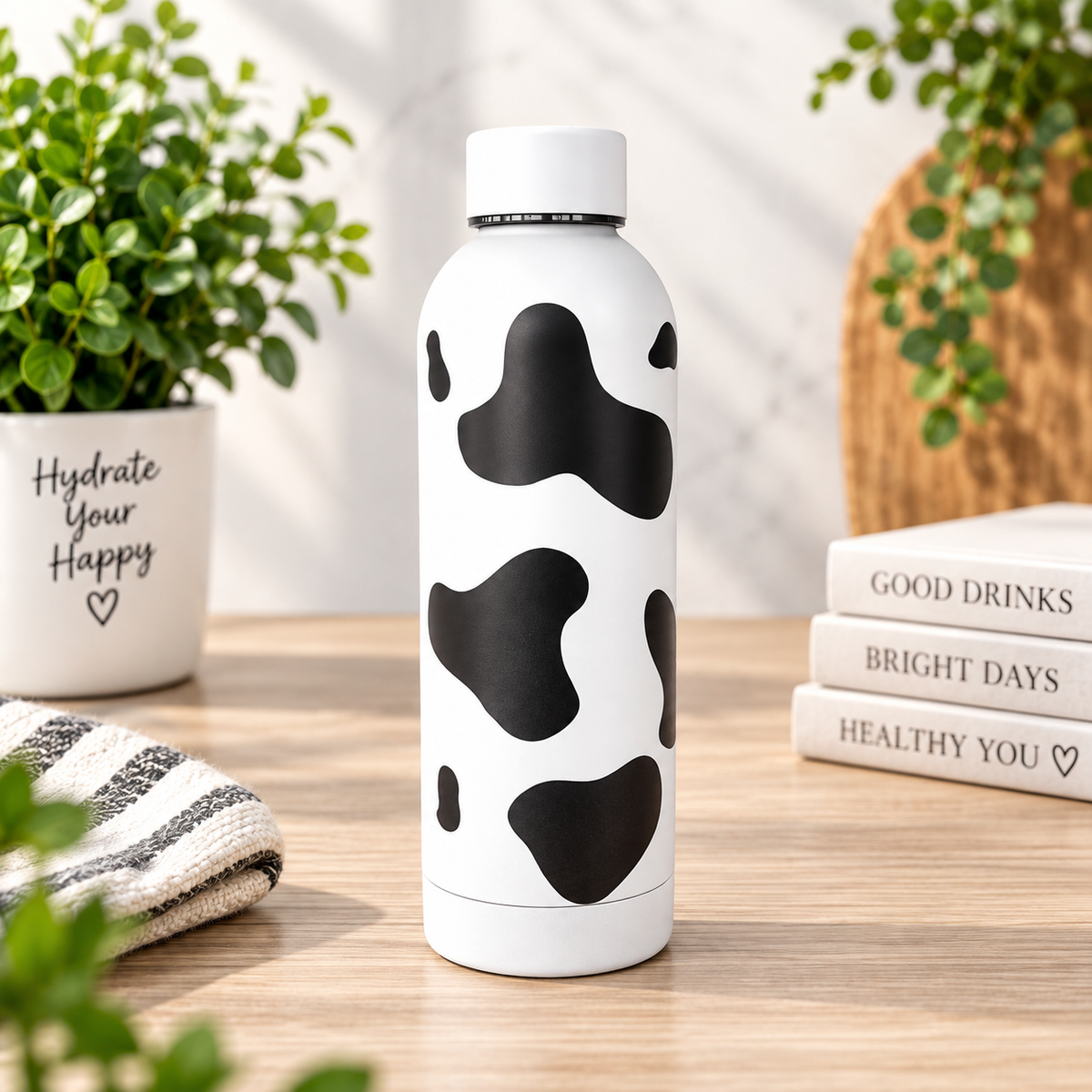 The Cow Print Collection, Thermal, Mug, 40 oz Travel Cup, Bottle, Travel Mug, Gift, Birthday, Set, dairy,