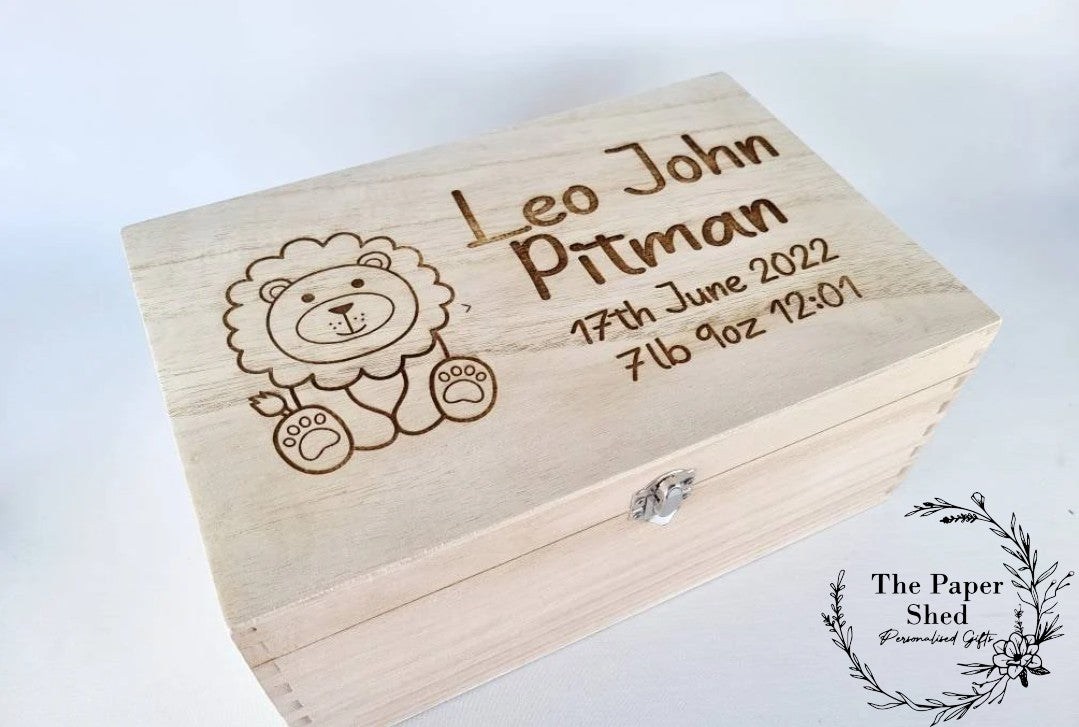 Baby Memory Keepsake Box Teddy Bear Animals