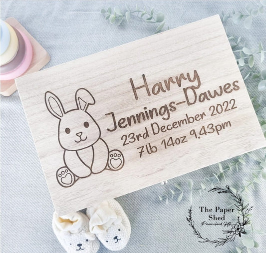 Baby Memory Keepsake Box Teddy Bear Animals