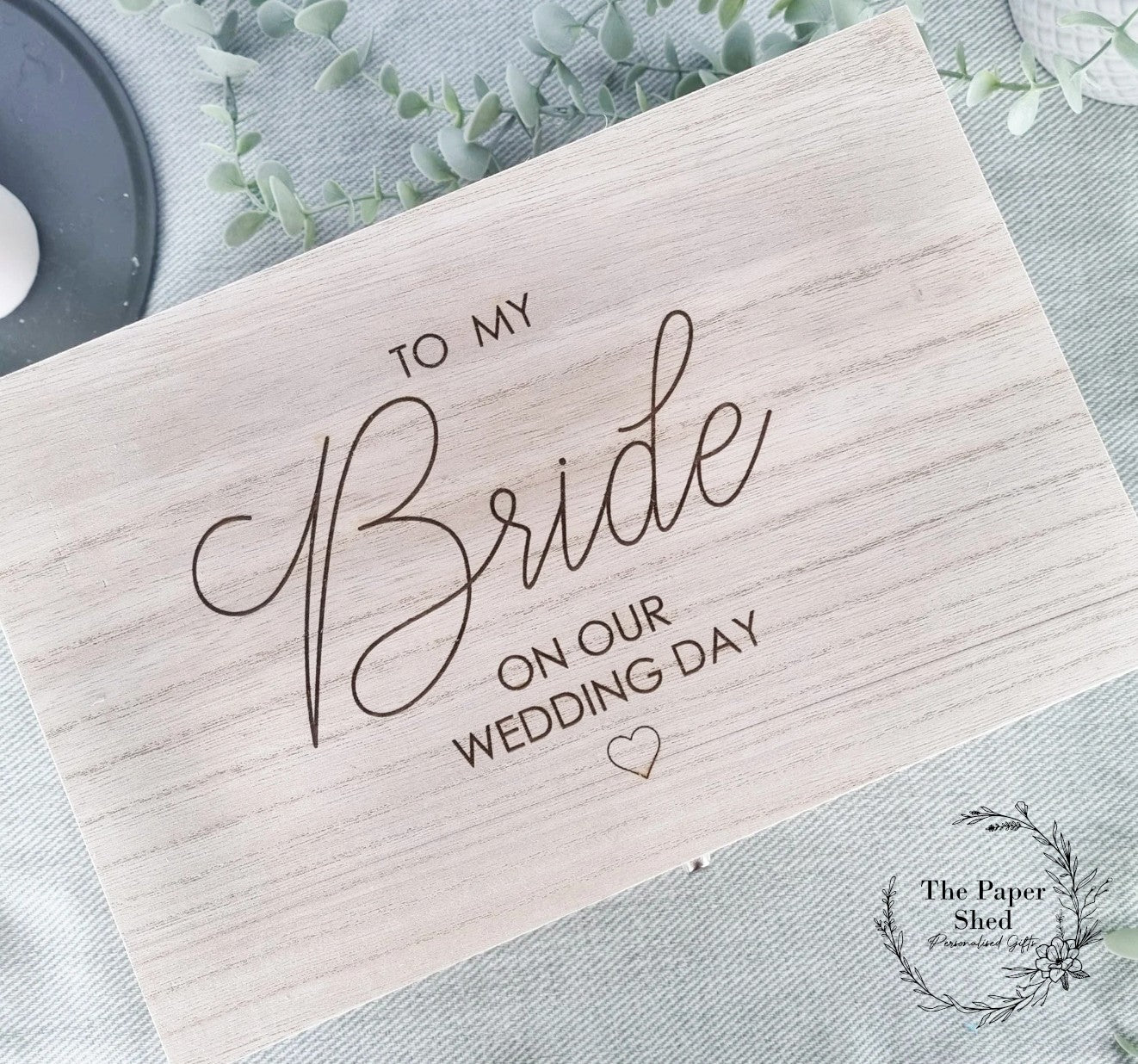 To My Bride wedding Keepsake Box