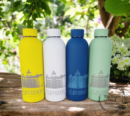 Engraved Clevedon Pier Thermal Bottle 500ml