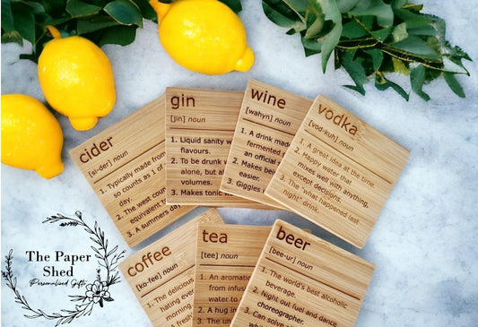 Funny Drinks Coasters - Pick your own drink