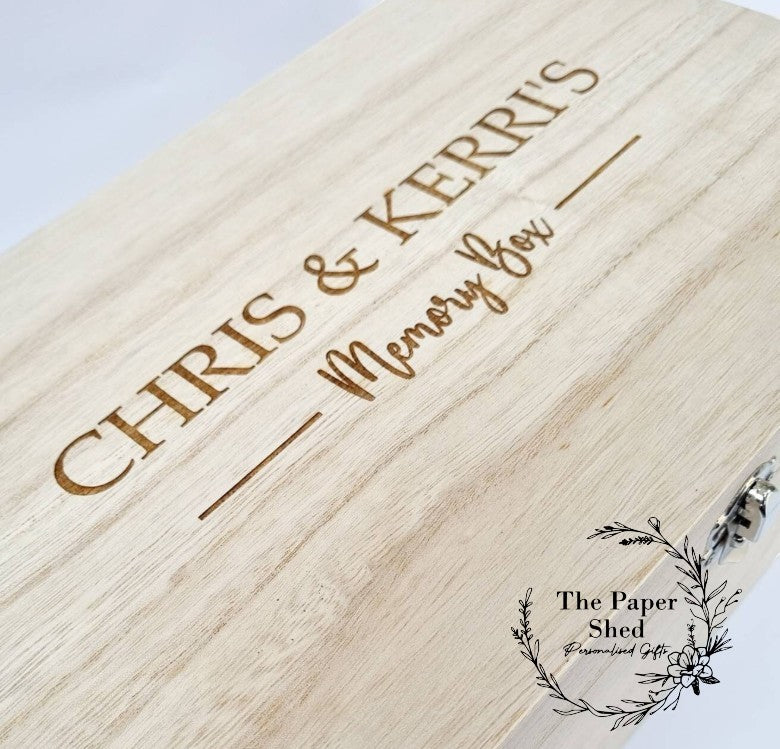 Couples Memory Keepsake Box
