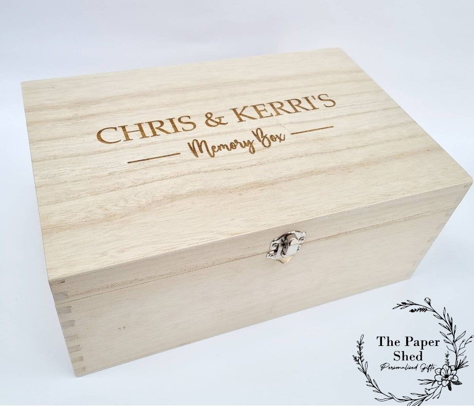 Couples Memory Keepsake Box