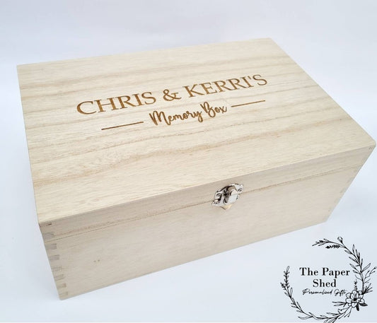 Couples Memory Keepsake Box