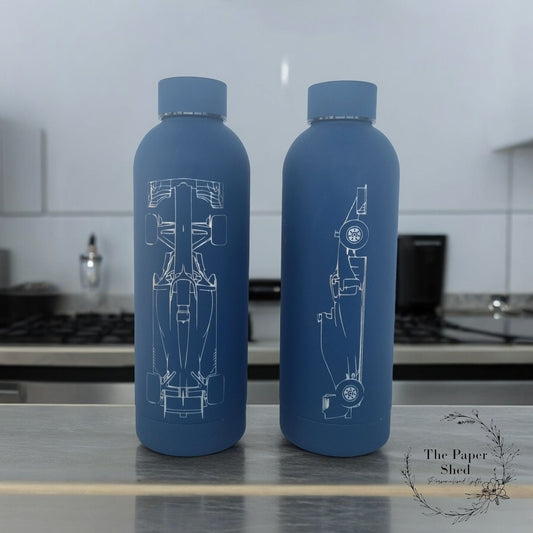 Formula 1 Engraved Thermal Bottle F1 Car