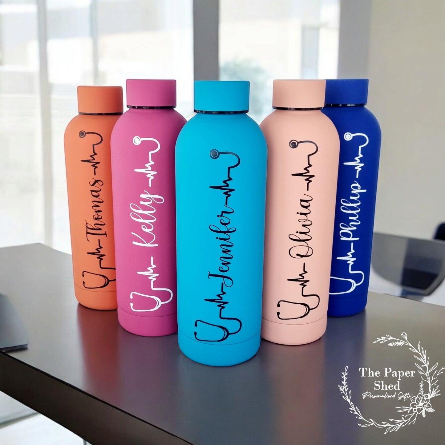 Personalised Name Nurse Medical Thermal Water Bottle Doctor Surgeon