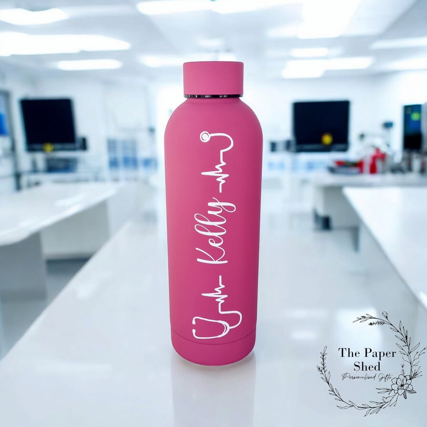 Personalised Name Nurse Medical Thermal Water Bottle Doctor Surgeon