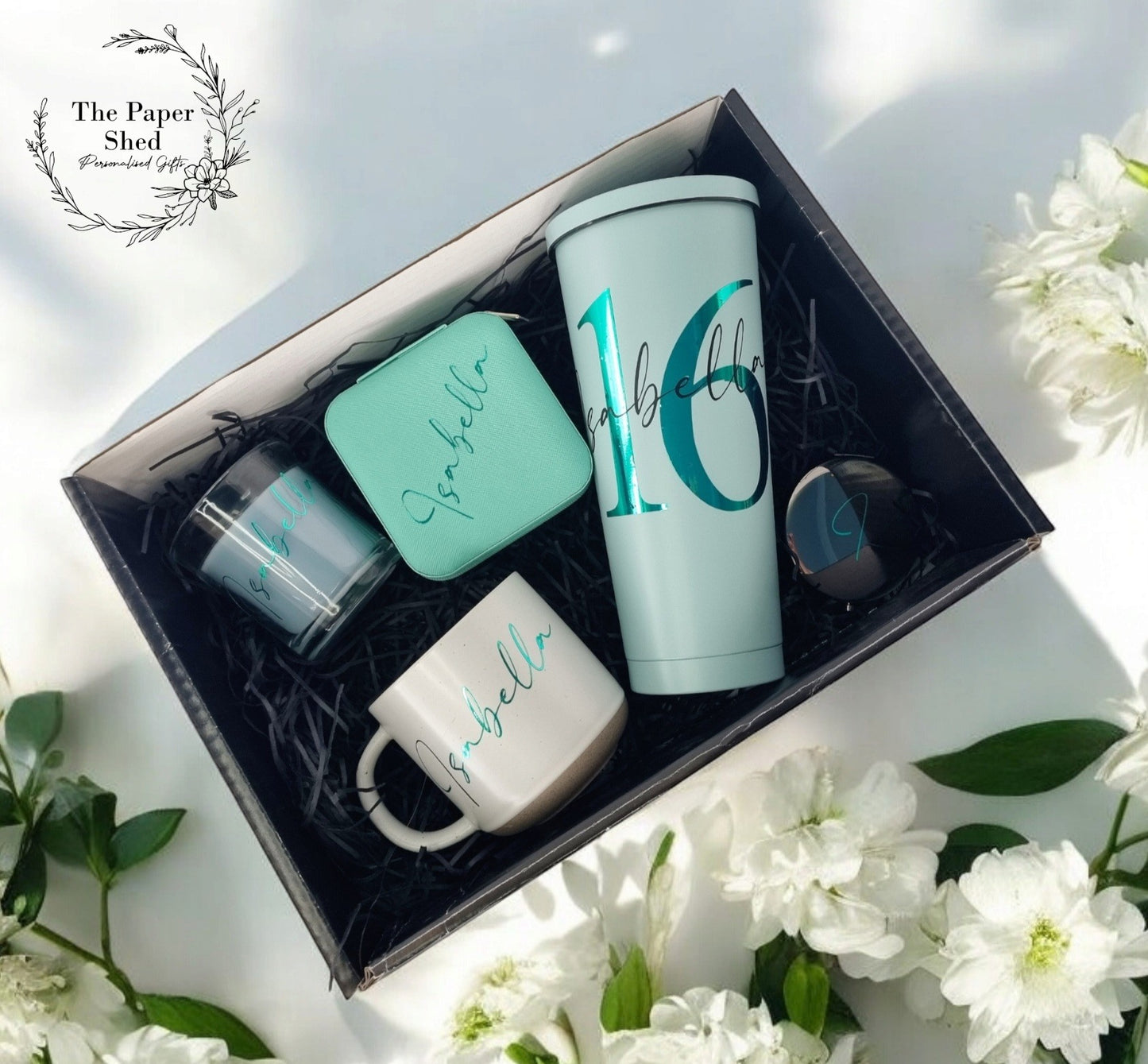 Birthday Hamper Gift Set - Personalised Special Birthday Present - For Her - 21st, 30th, 40th  13th 16 Themed Big Birthday Age number