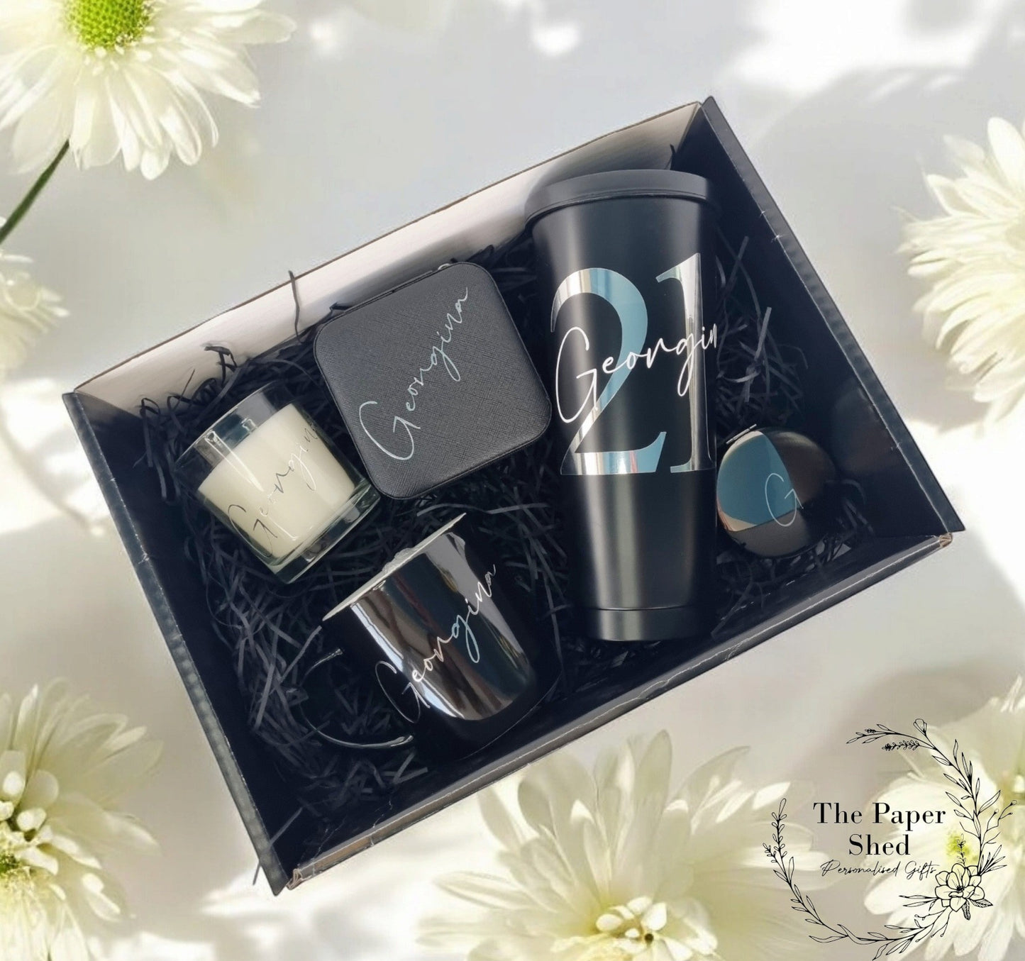 Birthday Hamper Gift Set - Personalised Special Birthday Present - For Her - 21st, 30th, 40th  13th 16 Themed Big Birthday Age number