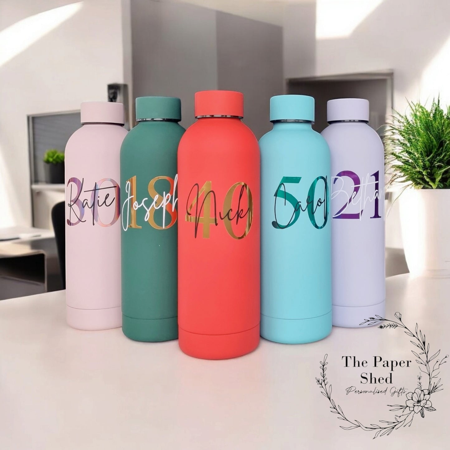 Big Birthday Customised Bottle 21st 30th 40th 50th 16th 18th 60th 70th 80th 90th 13th For Him For Her Thermal Bottle Mug