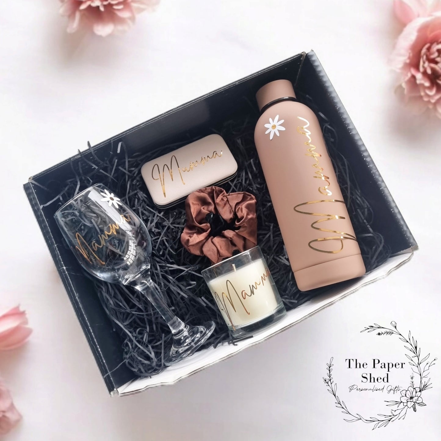 Birthday For Her Gift Set Hamper Personalised Mum Gift Flowers Mummy Box Mothers Pink Flowers