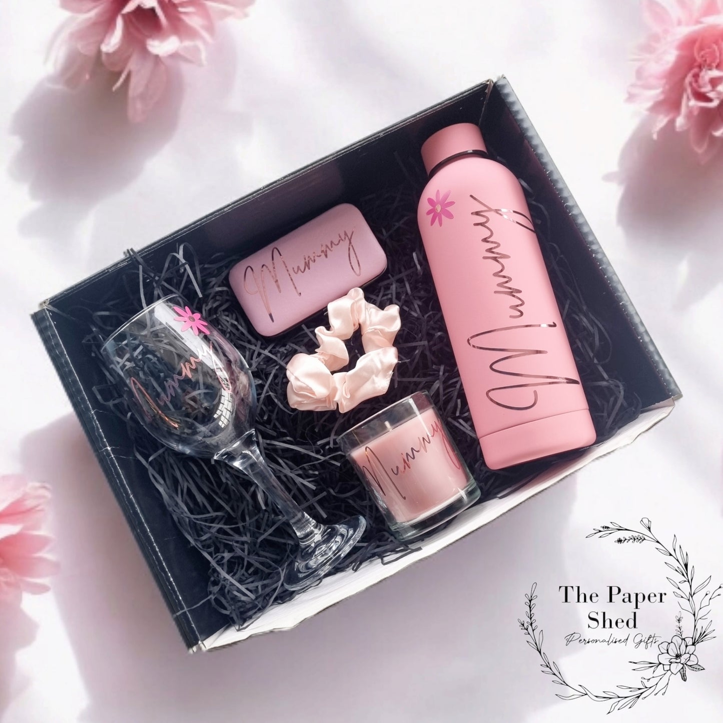 Birthday For Her Gift Set Hamper Personalised Mum Gift Flowers Mummy Box Mothers Pink Flowers