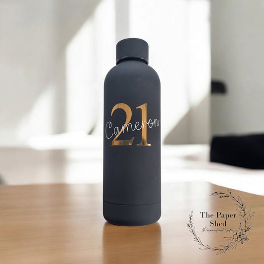 Birthday Customised Thermal Bottle With Number