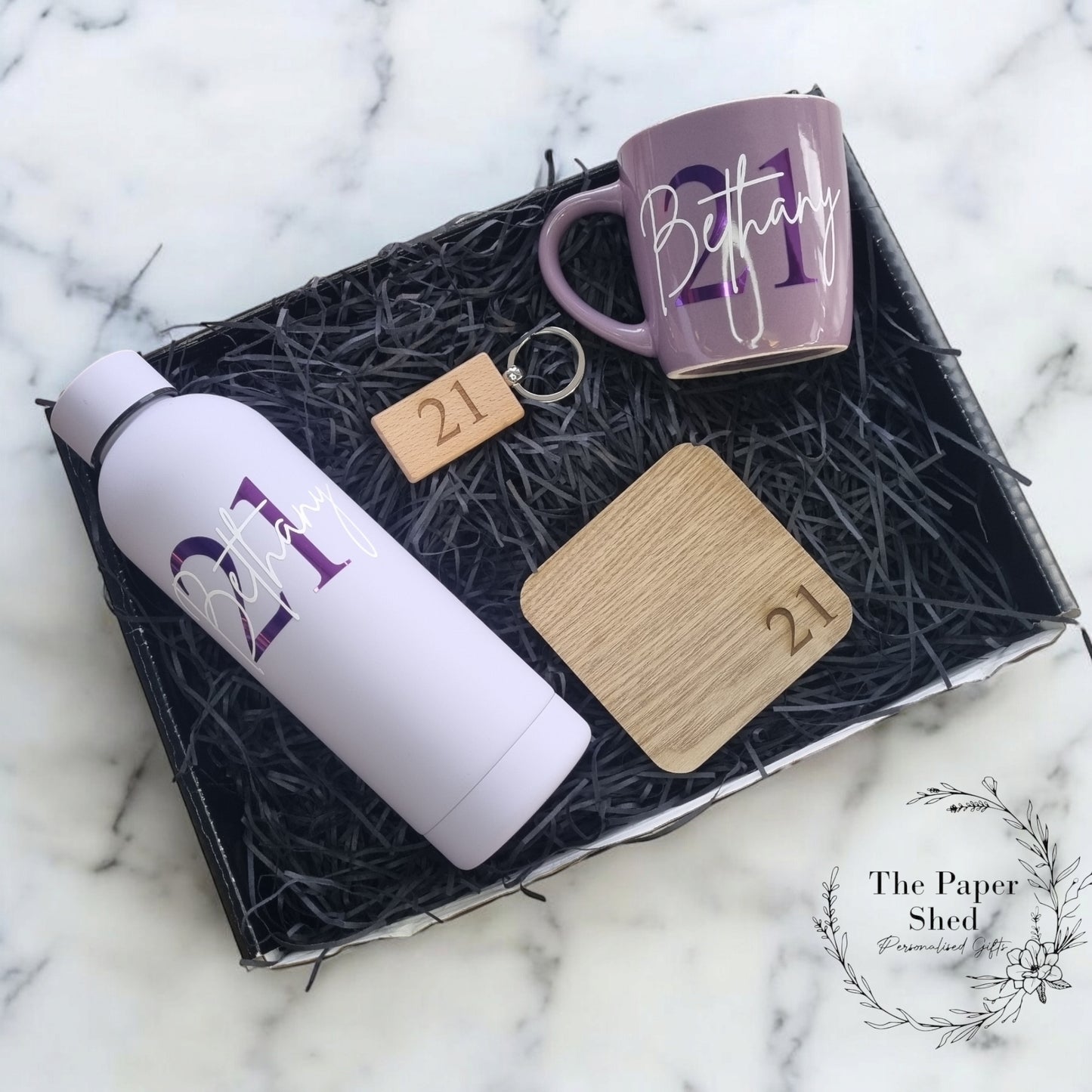 Big Birthday Customised Hamper 21st 30th 40th 50th 16th 18th 60th 70th 80th 90th 13th For Him For Her Thermal Bottle Mug