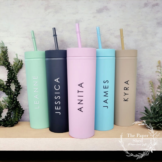 Skinny Tumbler Personalised Name Block
