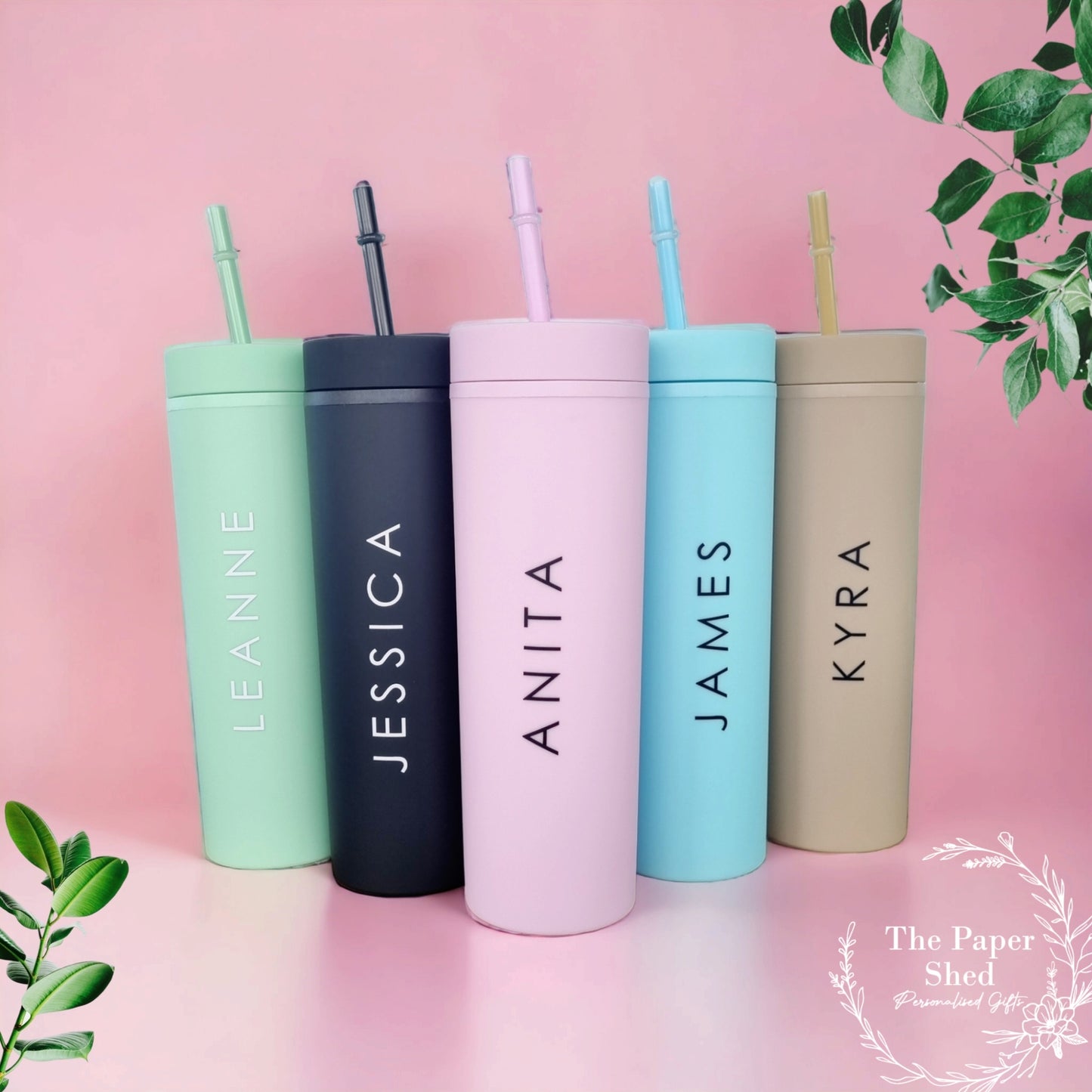 Skinny Tumbler Personalised Name Block