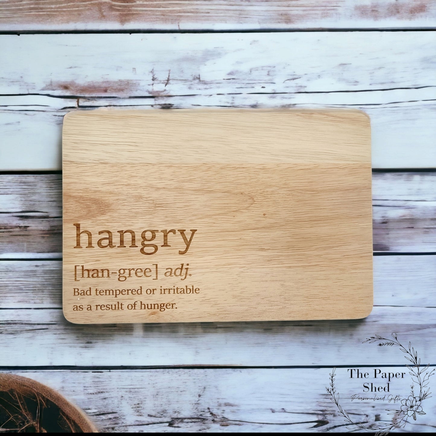 Hangry Chopping Board - Engraved Wooden Birthday New Home