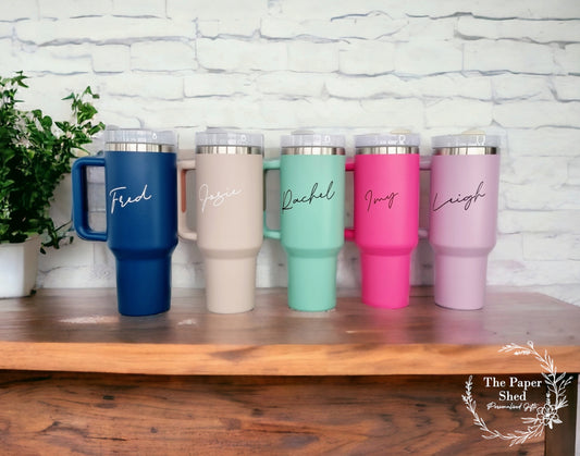 Personalised Large 40oz Travel Mugs Cups Quench