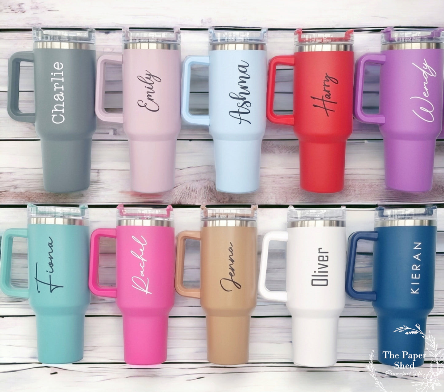 Personalised or Blank Large 40oz Quench Travel Mugs Thermal Birthday Gift Wedding  Bridesmaid