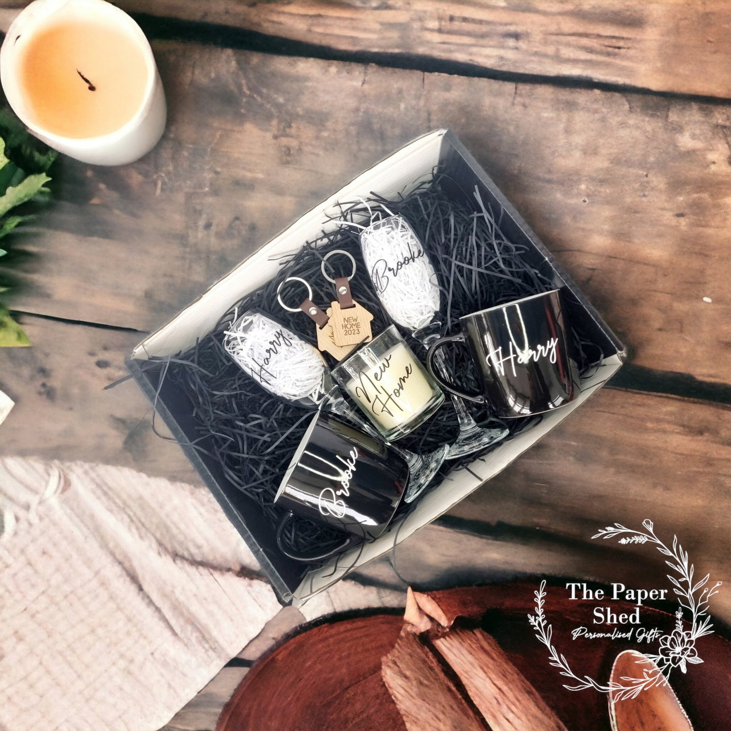 Personalised - 2025 New Home Gift Set - Birthday Present - Wedding - Couple's - New Home - Couple - Hamper