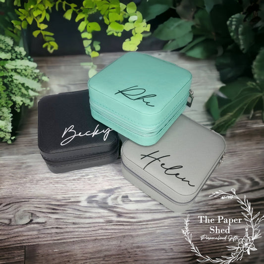 Personalised Travel Mini Jewellery Box