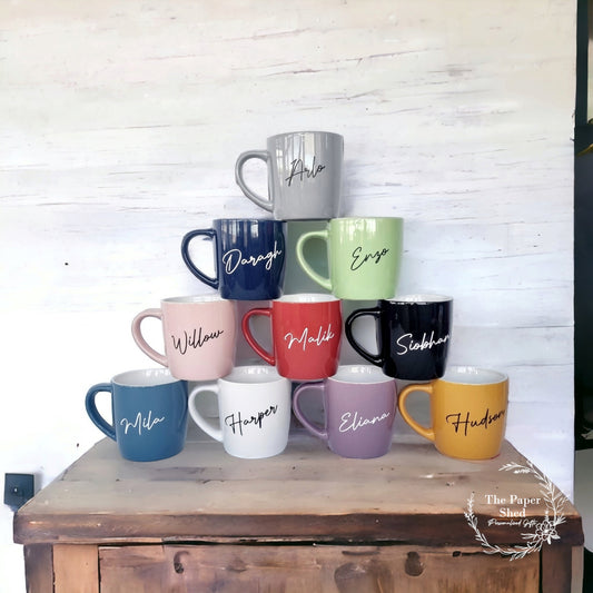 Personalised Drink Mug With Name Smooth Gloss